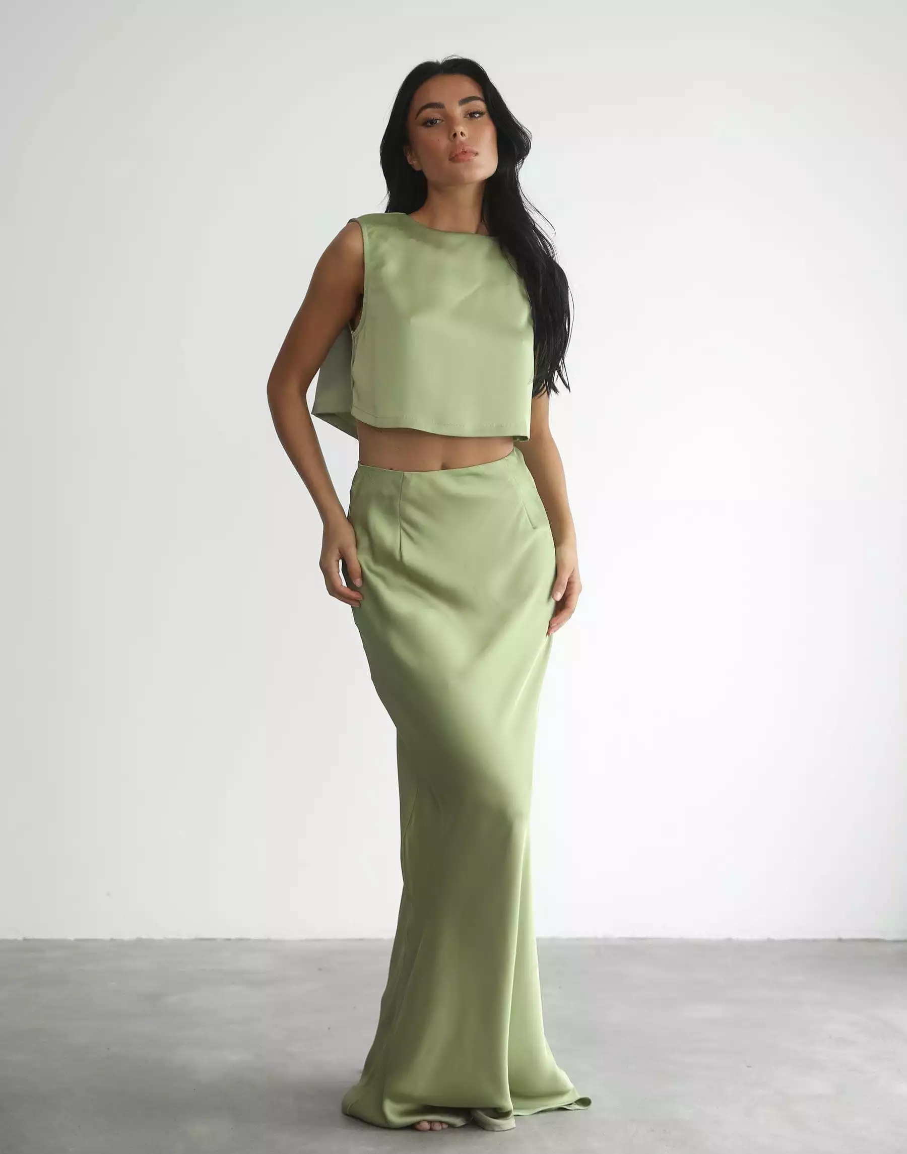 Sincerity Maxi Skirt - Sage