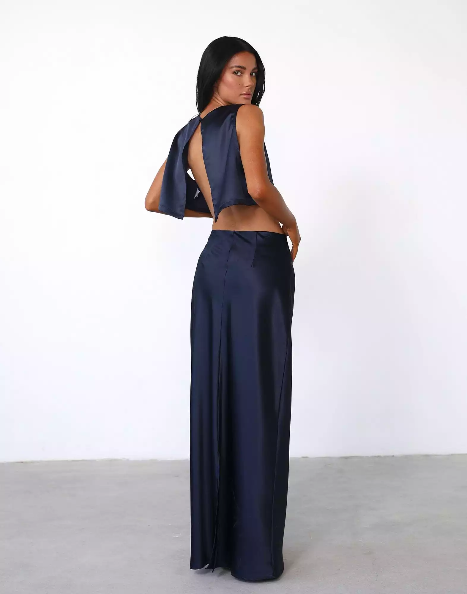 Sincerity Navy Maxi Skirt