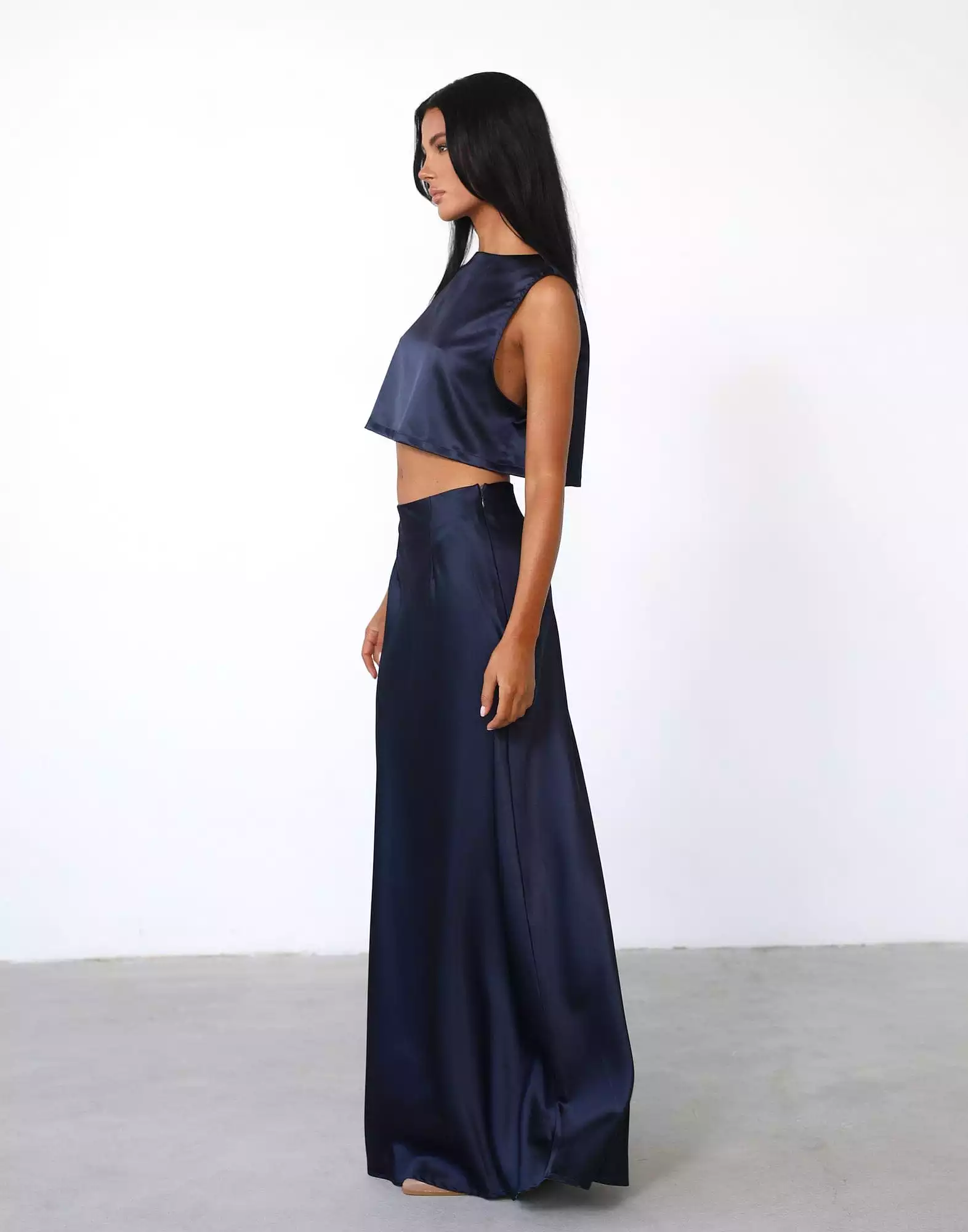 Sincerity Navy Maxi Skirt