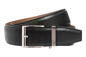 Smooth Black Dress Belt