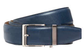 Smooth Denim, 40mm Strap, Dress Belt - Google SEO optimized result: Denim Dress Belt with Smooth 40mm Strap.