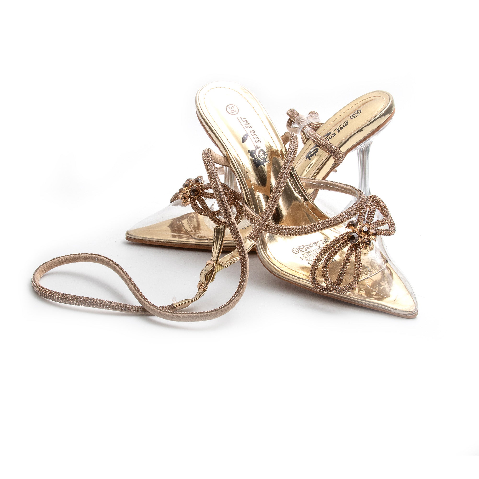 Sparkling Bow Knot Heels