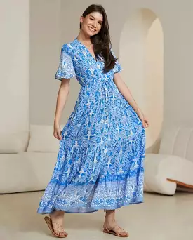 Stella Maxi Dress Santorini