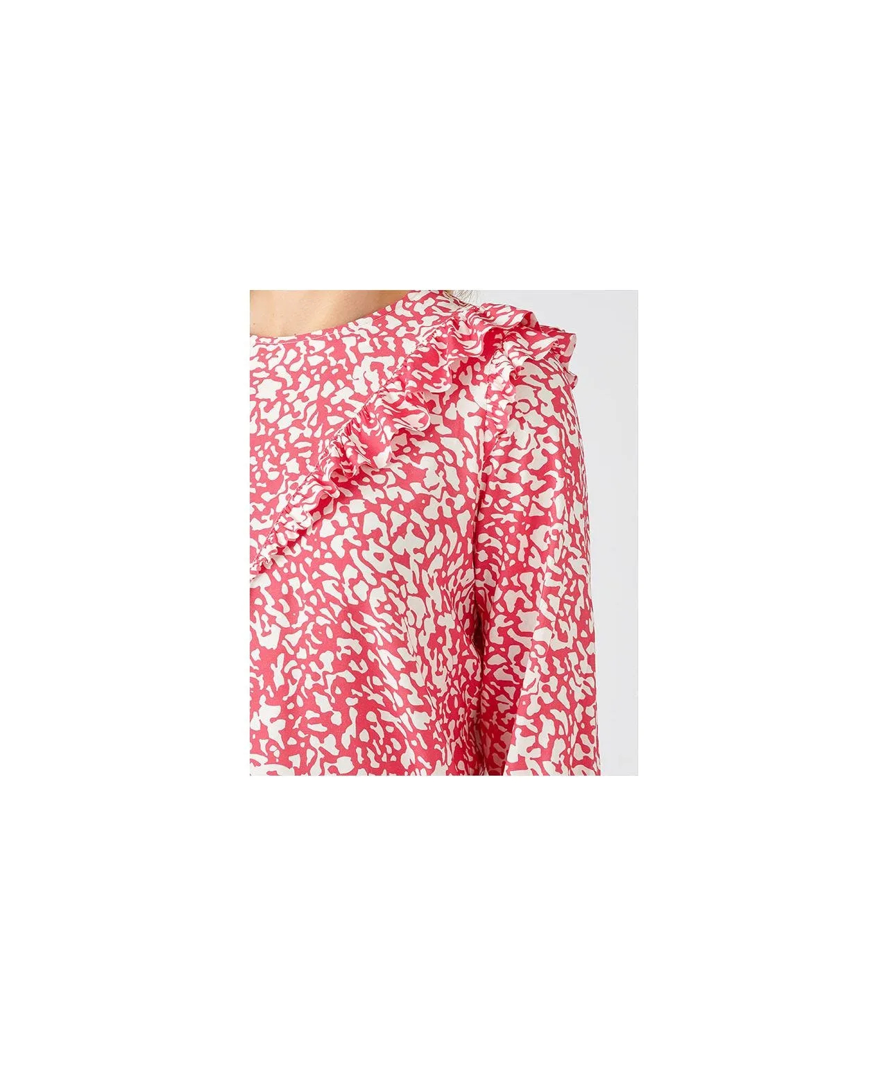 Blouse with Strawberry Print