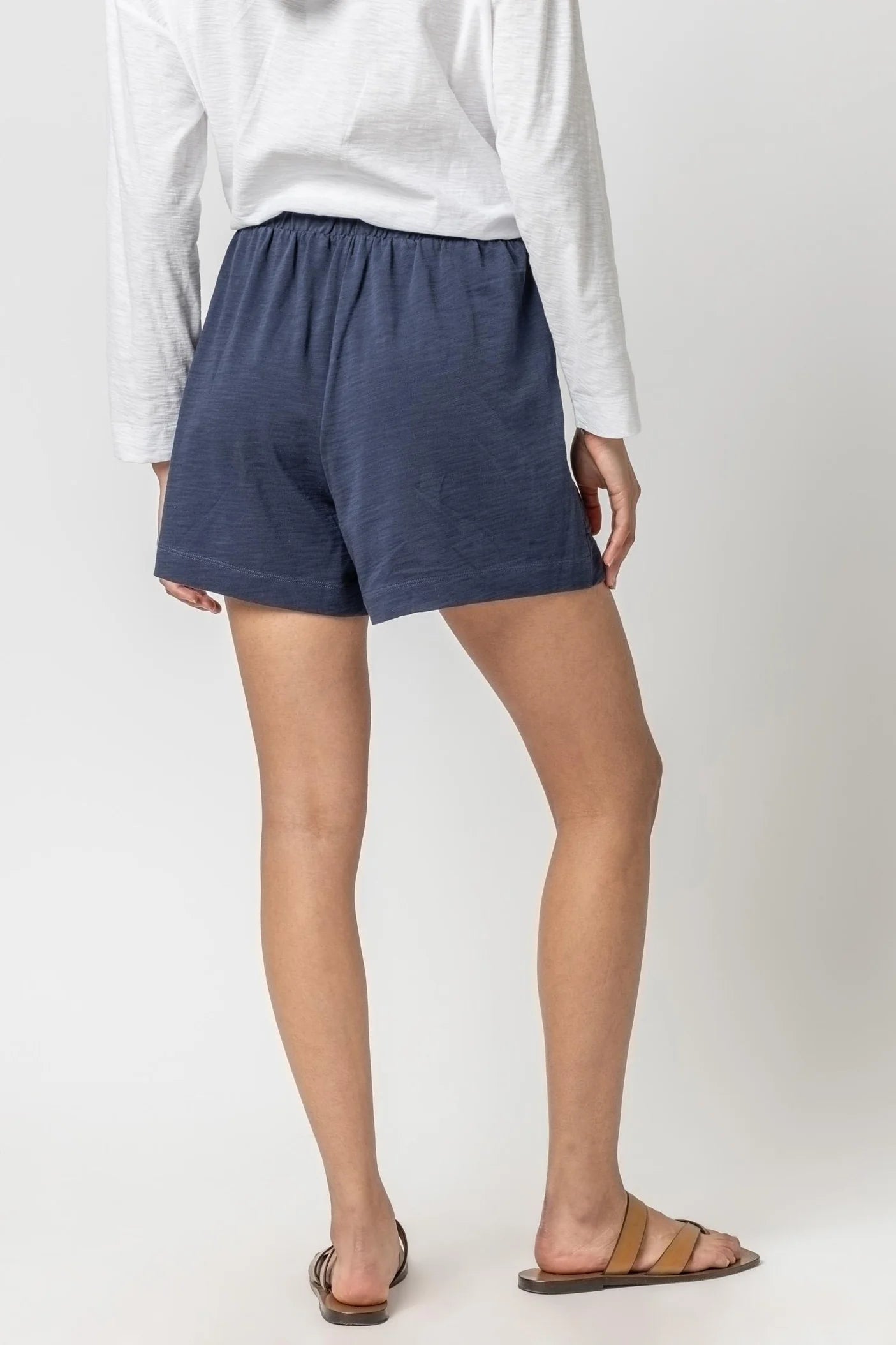 Stretchy Waistband Tie Shorts