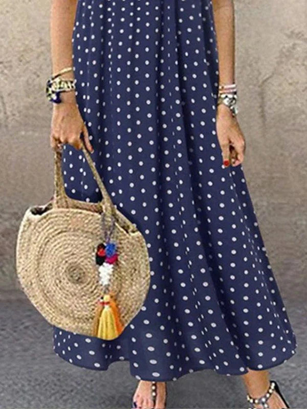 Stylish Maxi Dress for Women in Green, Blue, and Yellow - Elegant, Versatile, and Short Sleeved