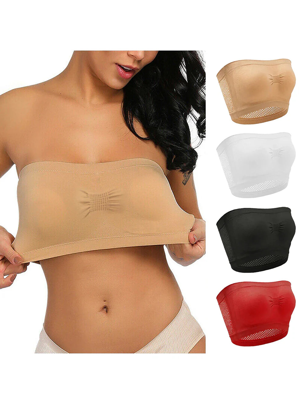 Stylish Nylon Bandeau Top for Women - Perfect Comfort and Fashion for Spring/Summer