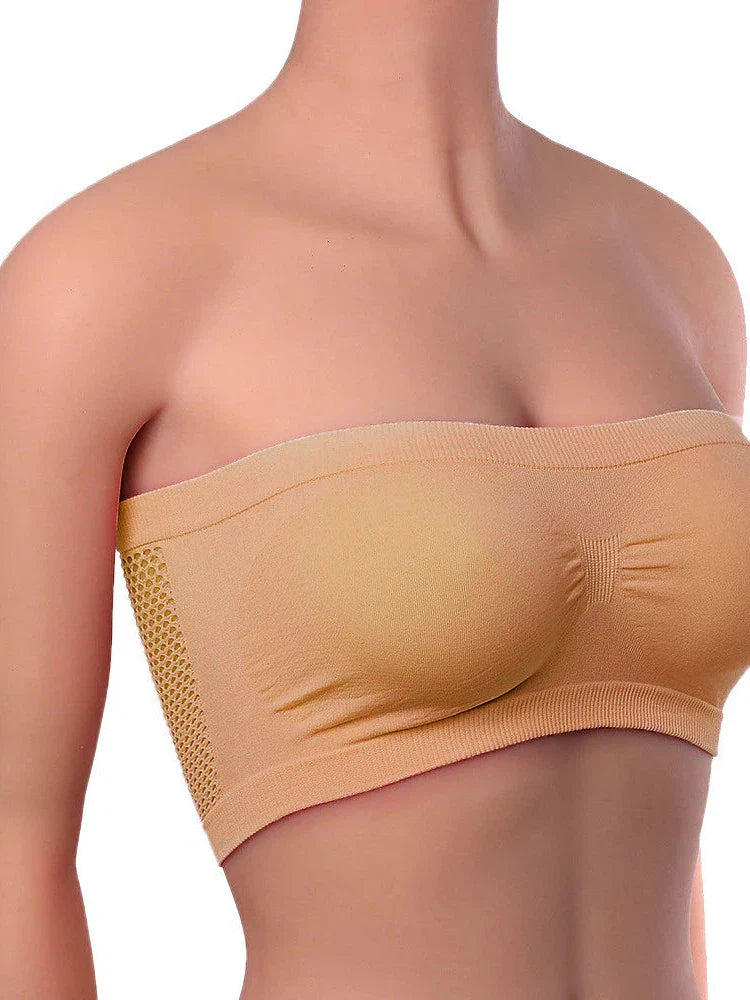 Stylish Nylon Bandeau Top for Women - Perfect Comfort and Fashion for Spring/Summer