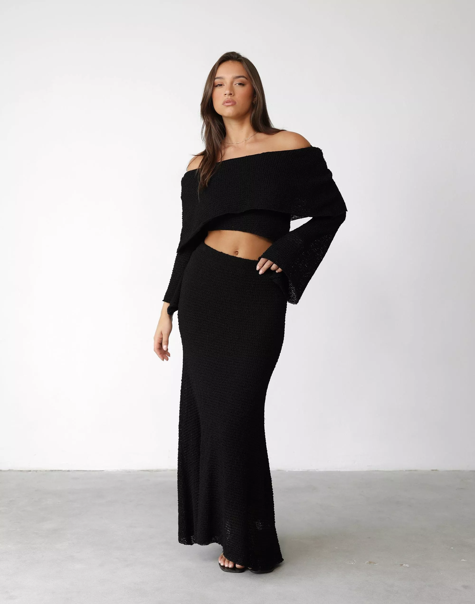 Sundown Maxi Skirt - Black