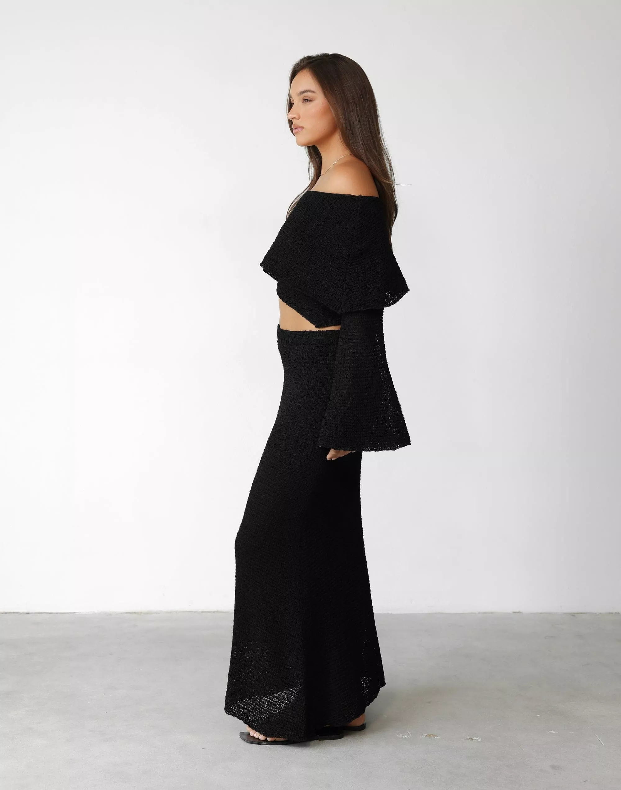 Sundown Maxi Skirt - Black