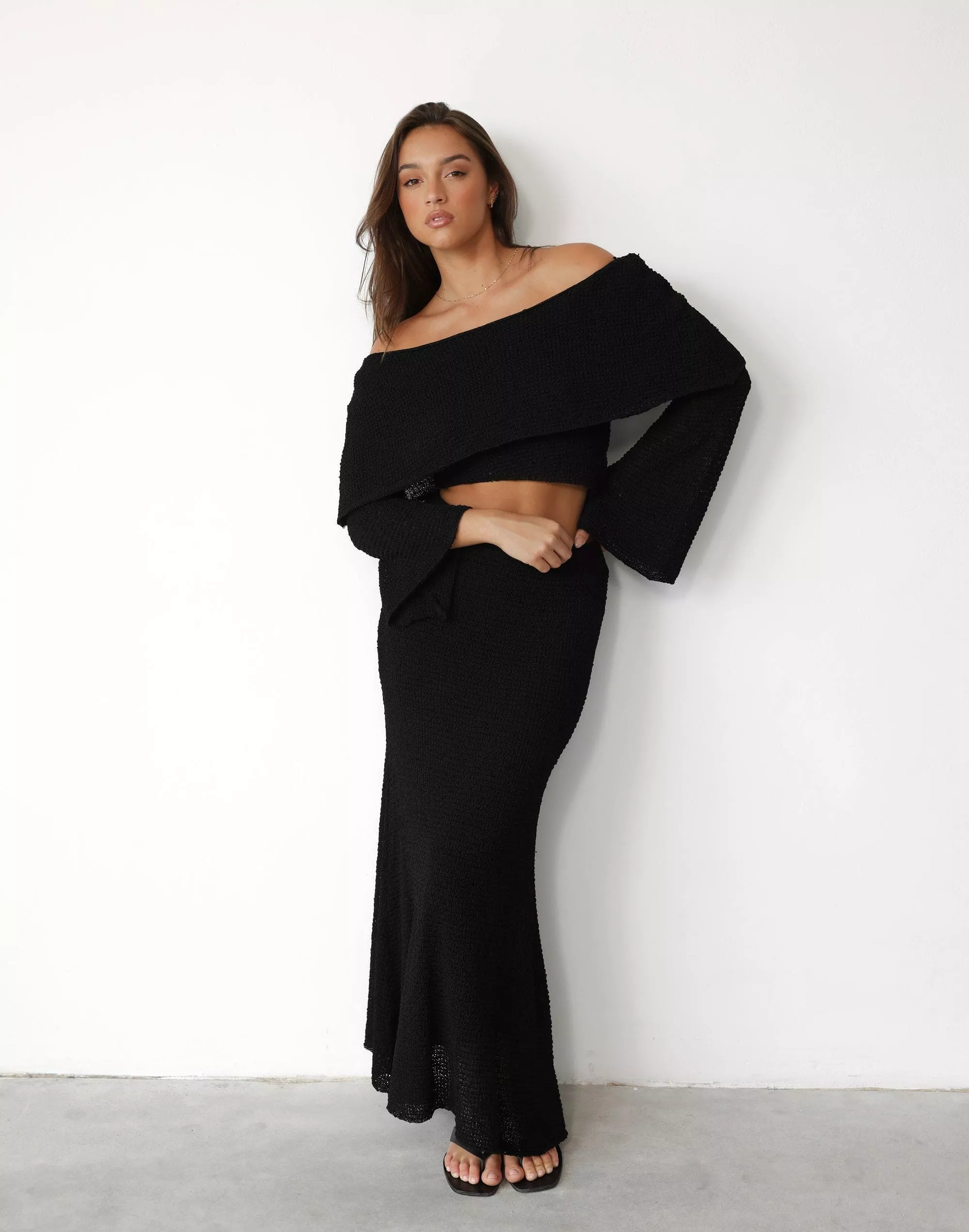 Sundown Maxi Skirt - Black