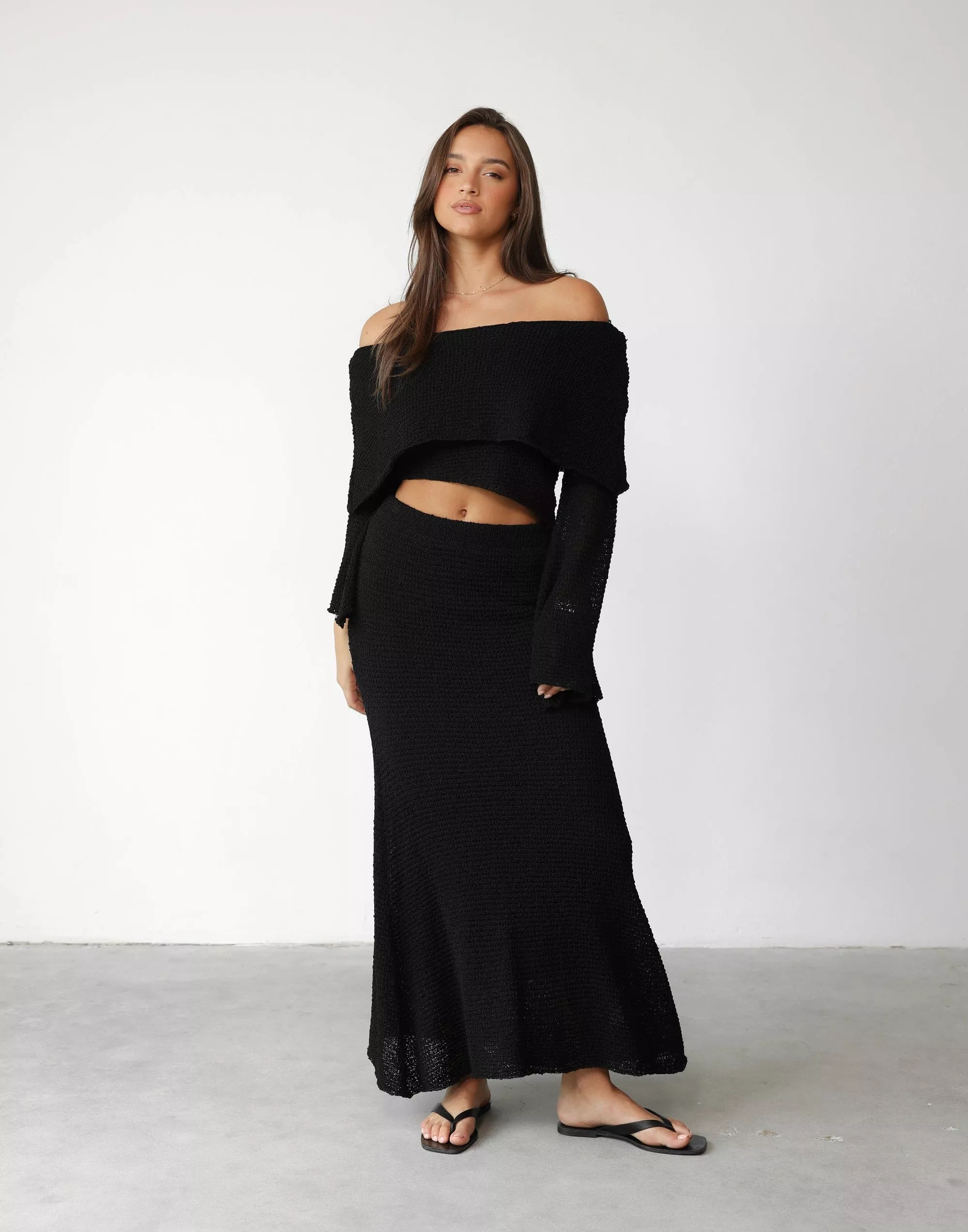 Sundown Maxi Skirt - Black