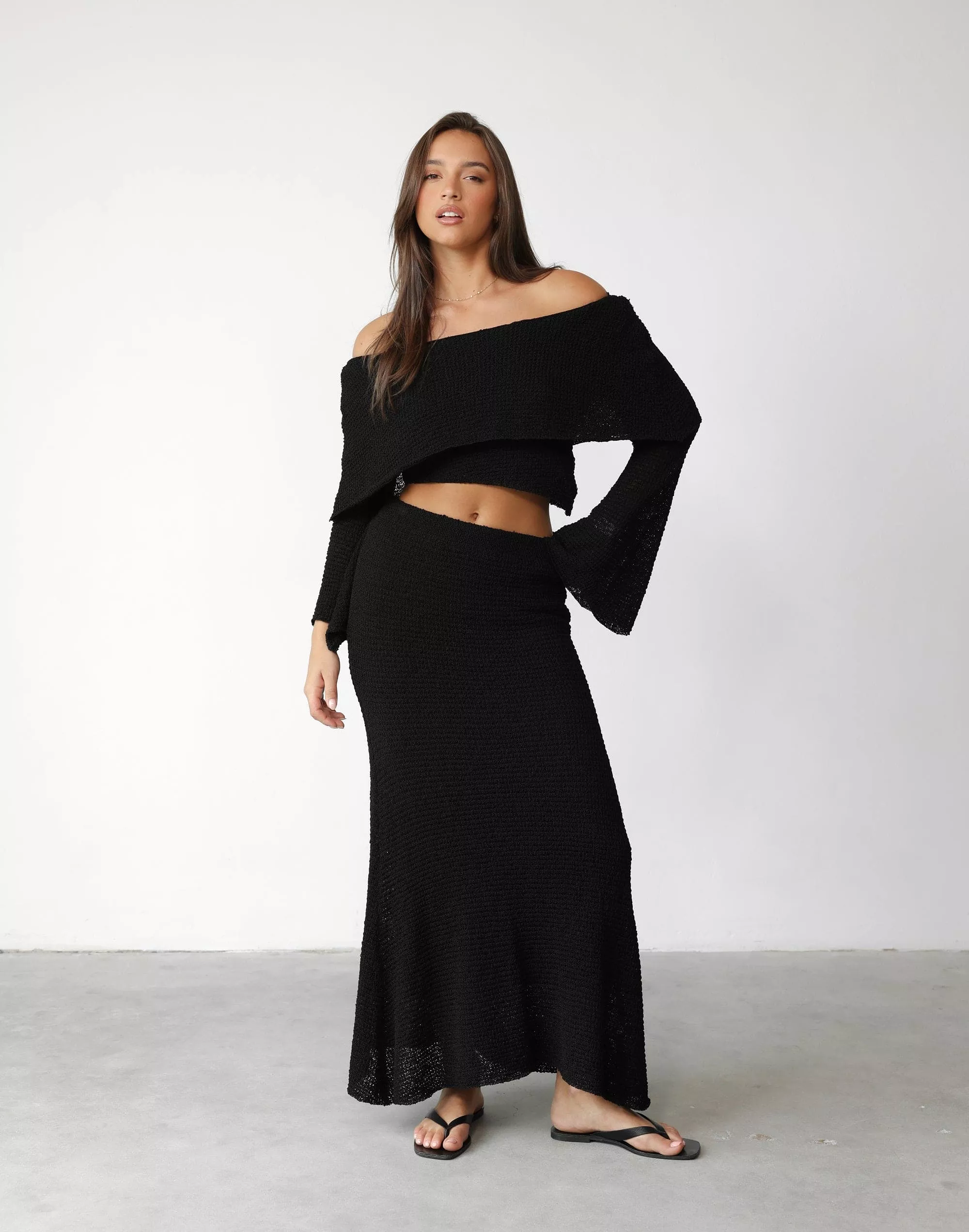 Sundown Maxi Skirt - Black