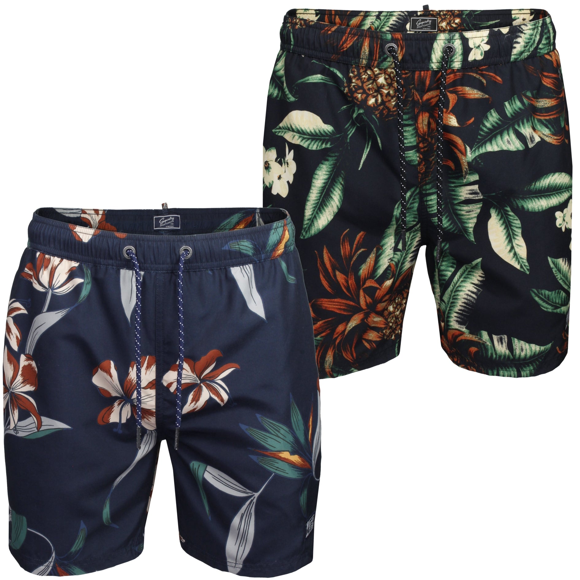 Superdry Mens Vintage Hawaiian Beach Shorts