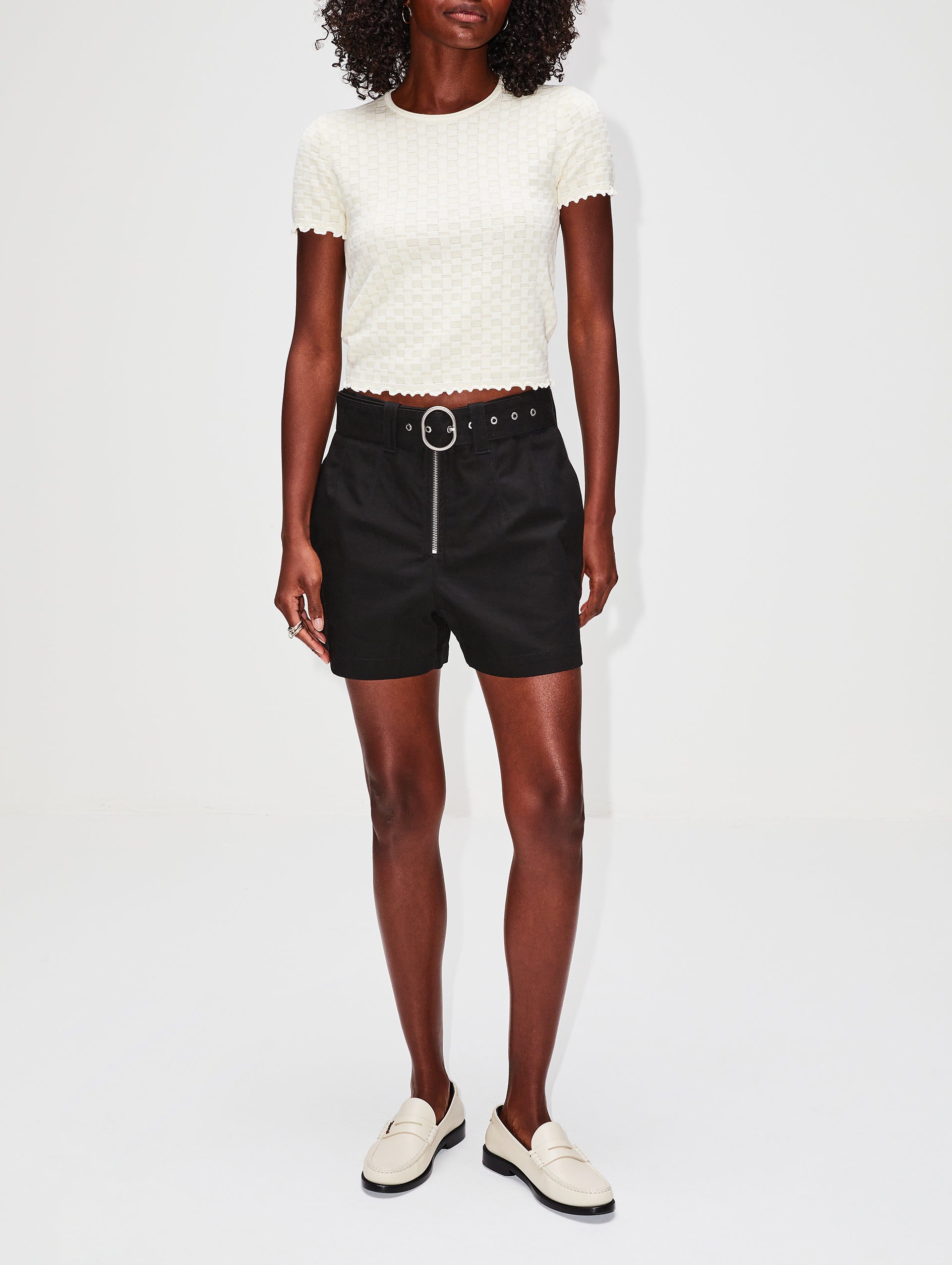 Tailored Belted Shorts