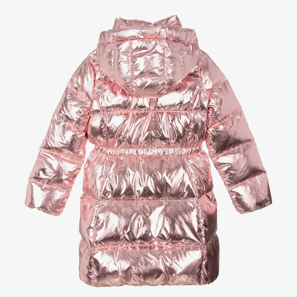 Teen Girls Pink Down Puffer Jacket - Shop Now