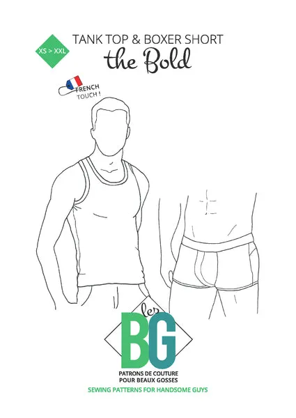 Bold Men's Underwear Set Sewing Pattern - Patrons Les BG