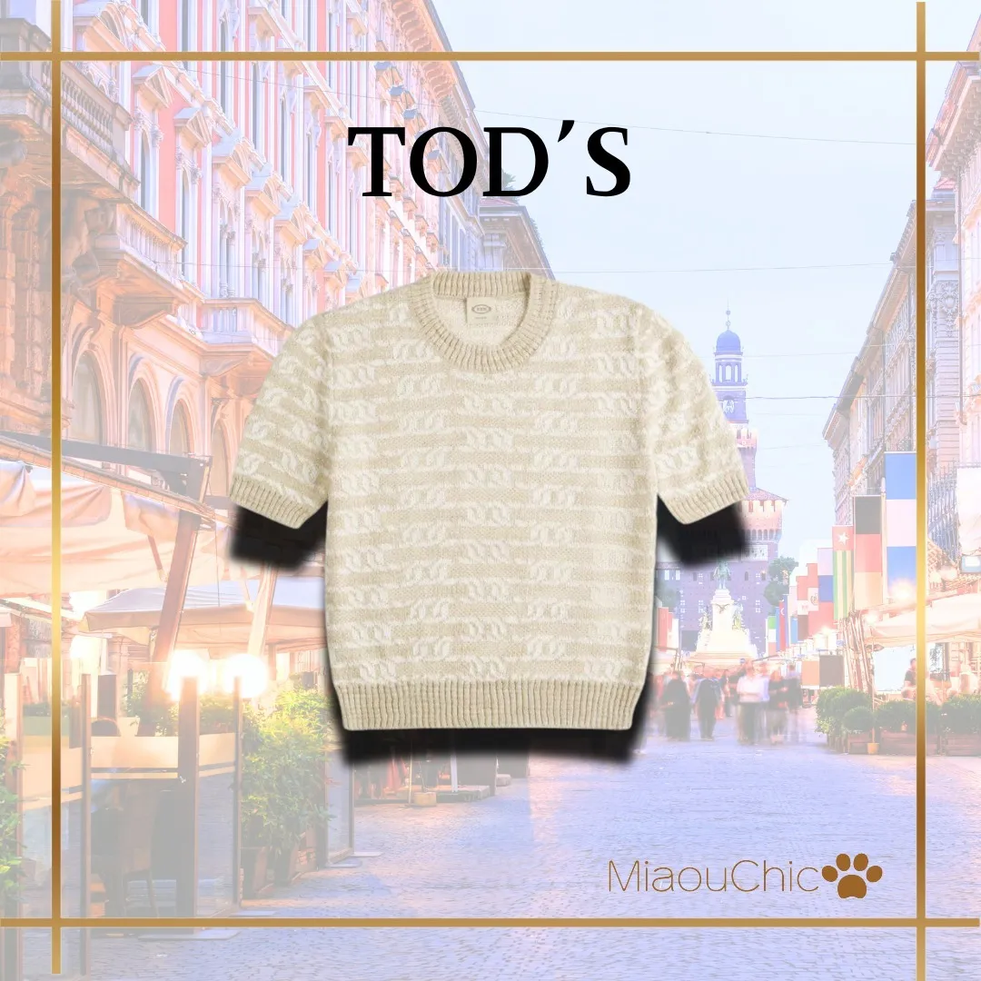 TOD'S Linen Short Sleeves Elegant Style Casual Top