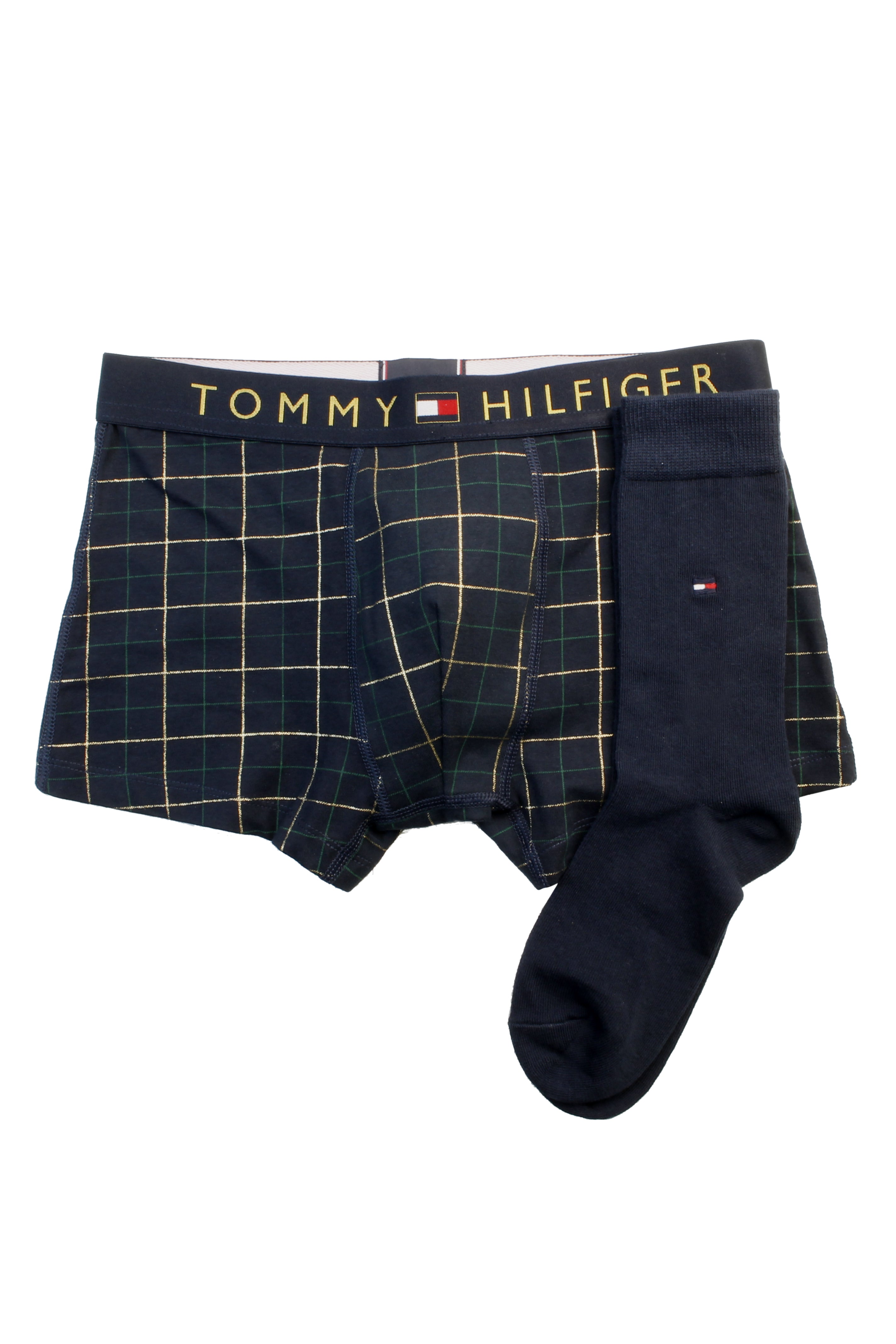 Tommy Hilfiger Mens Boxer Trunk and Sock Bundle