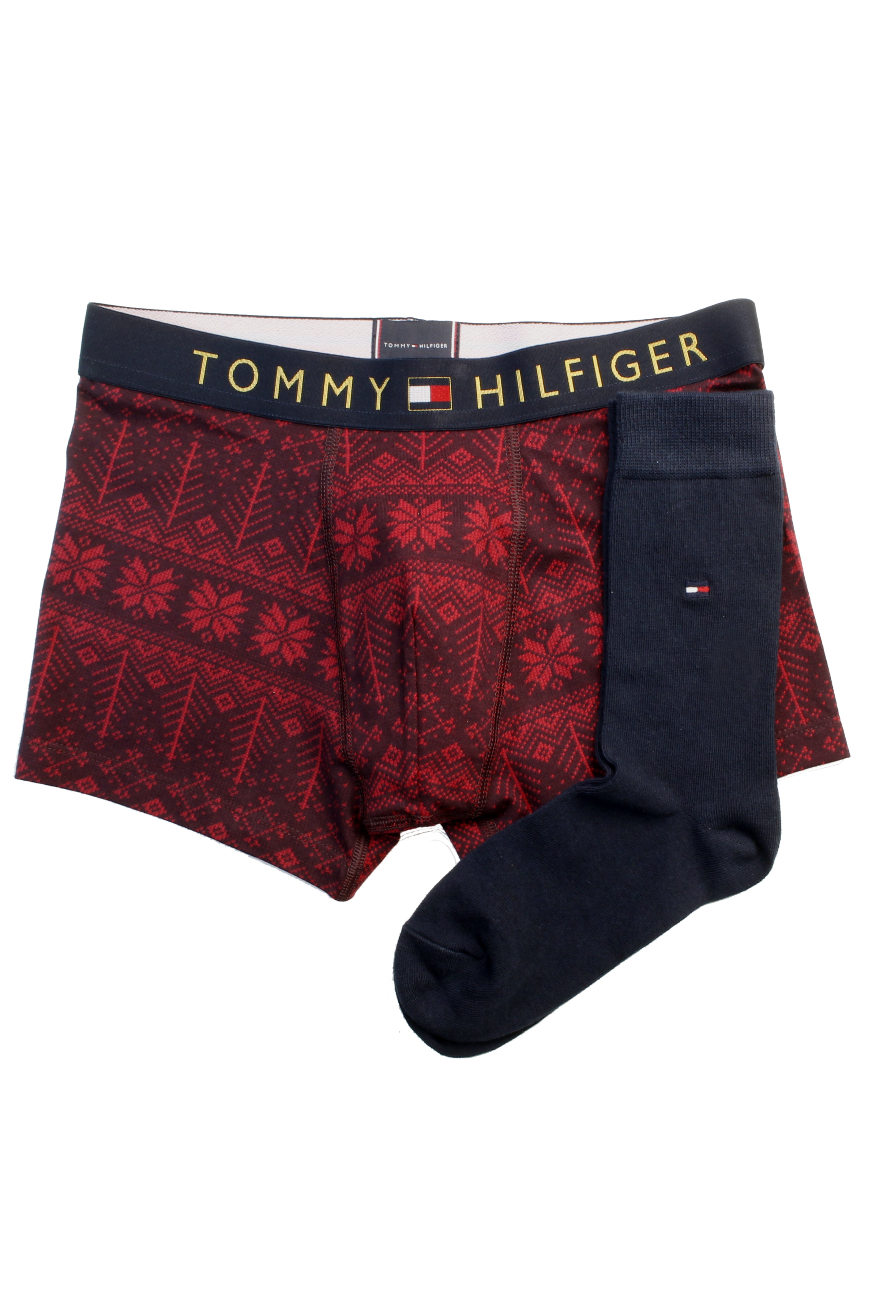 Tommy Hilfiger Mens Boxer Trunk and Sock Bundle