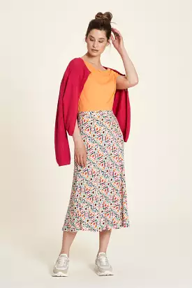 Tranquillo Ikat sustainable viscose skirt