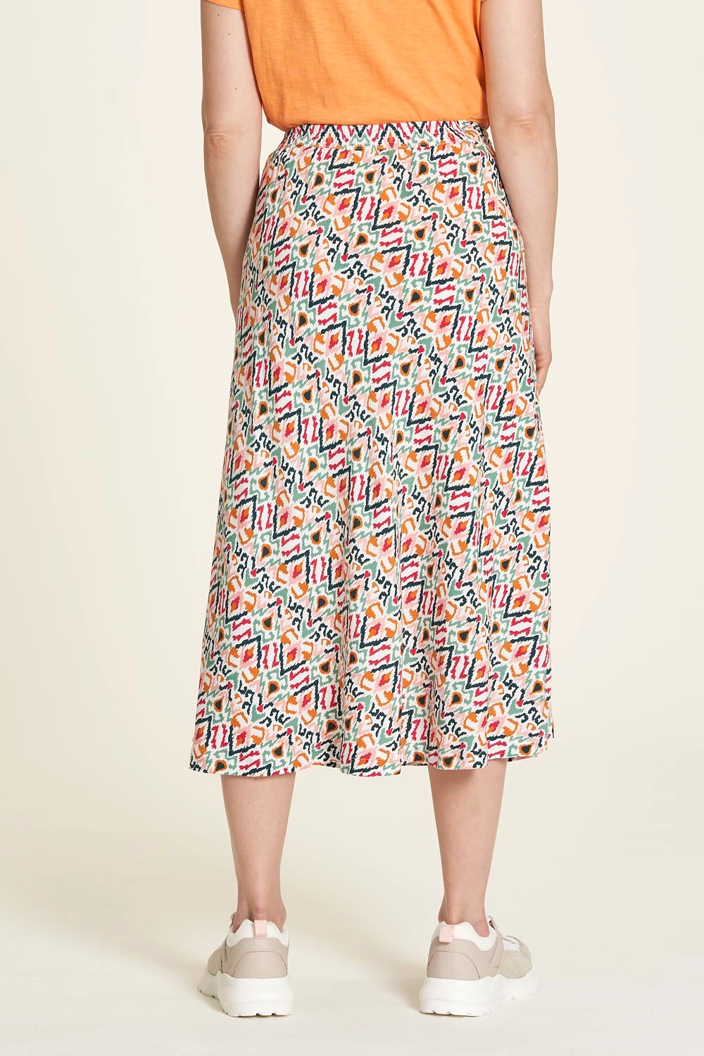 Tranquillo Ikat sustainable viscose skirt