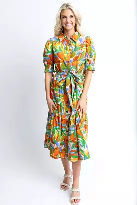 Tropical Island Shirt Dress