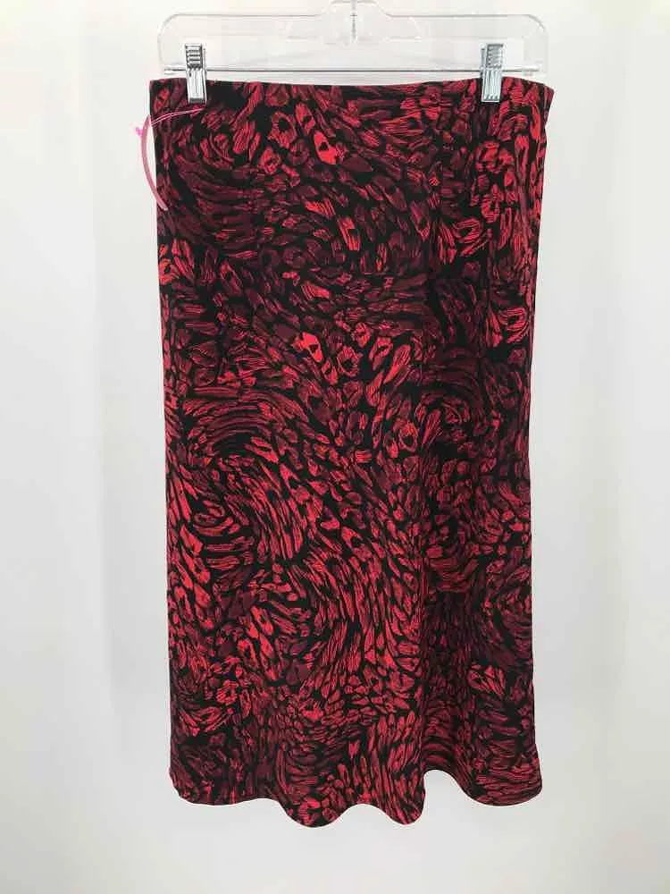 Used Rachel Zoe Red Maxi Skirt, Size 8, Pull On