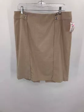 Used WHBM Tan Size 12 Midi Skirt