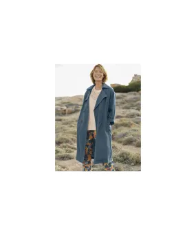 Viscose Coat with Trench Style