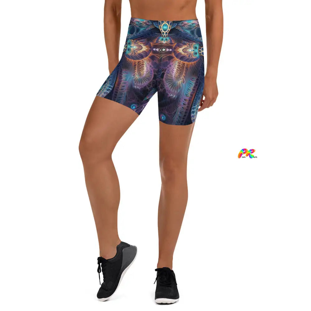 Visionary Rave Yoga Shorts