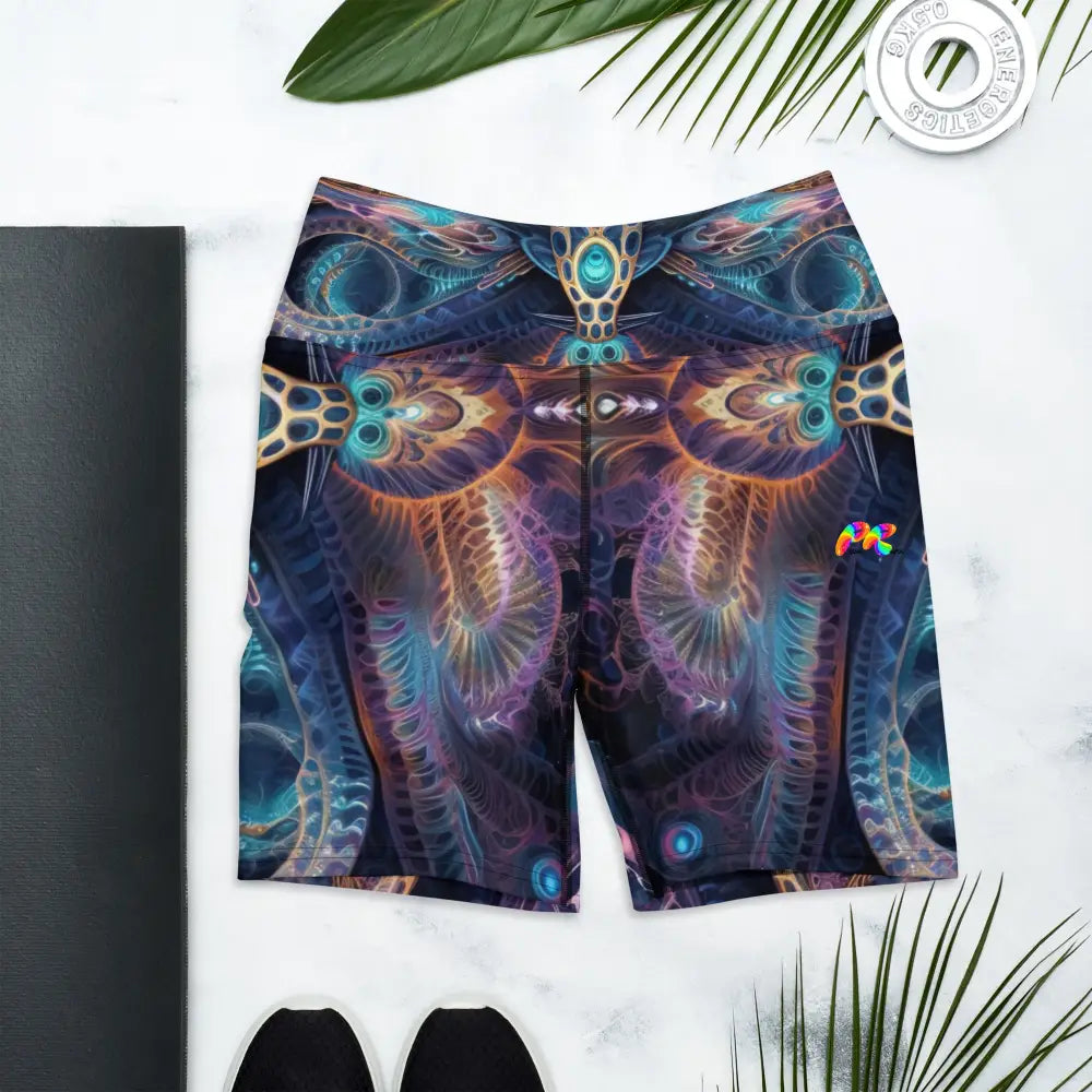 Visionary Rave Yoga Shorts