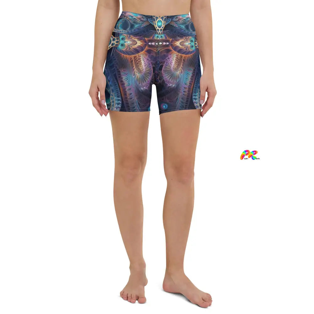 Visionary Rave Yoga Shorts