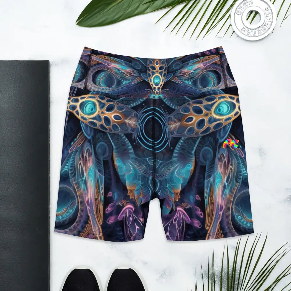 Visionary Rave Yoga Shorts