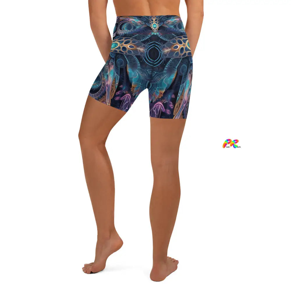 Visionary Rave Yoga Shorts