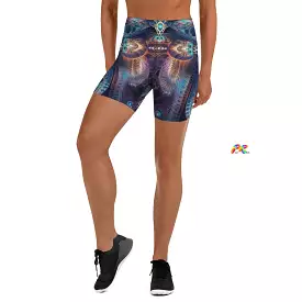 Visionary Rave Yoga Shorts