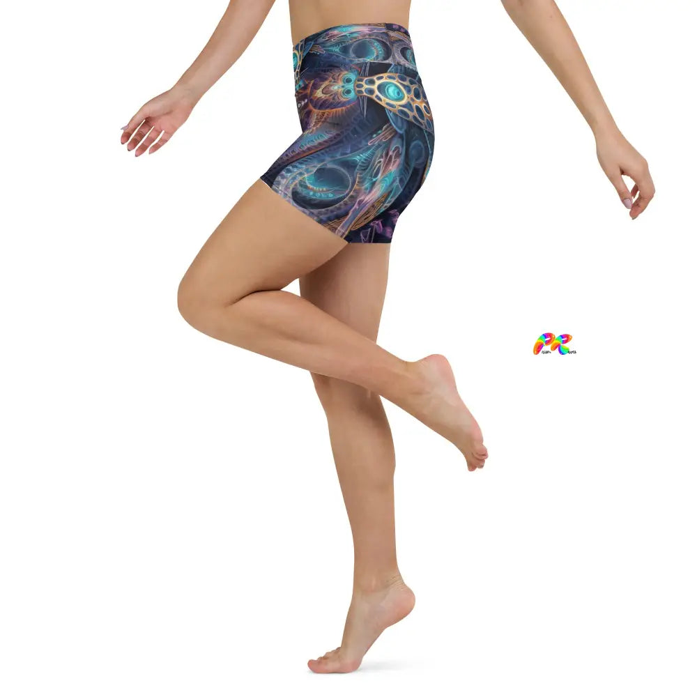 Visionary Rave Yoga Shorts