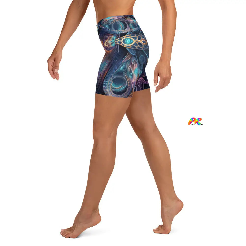 Visionary Rave Yoga Shorts