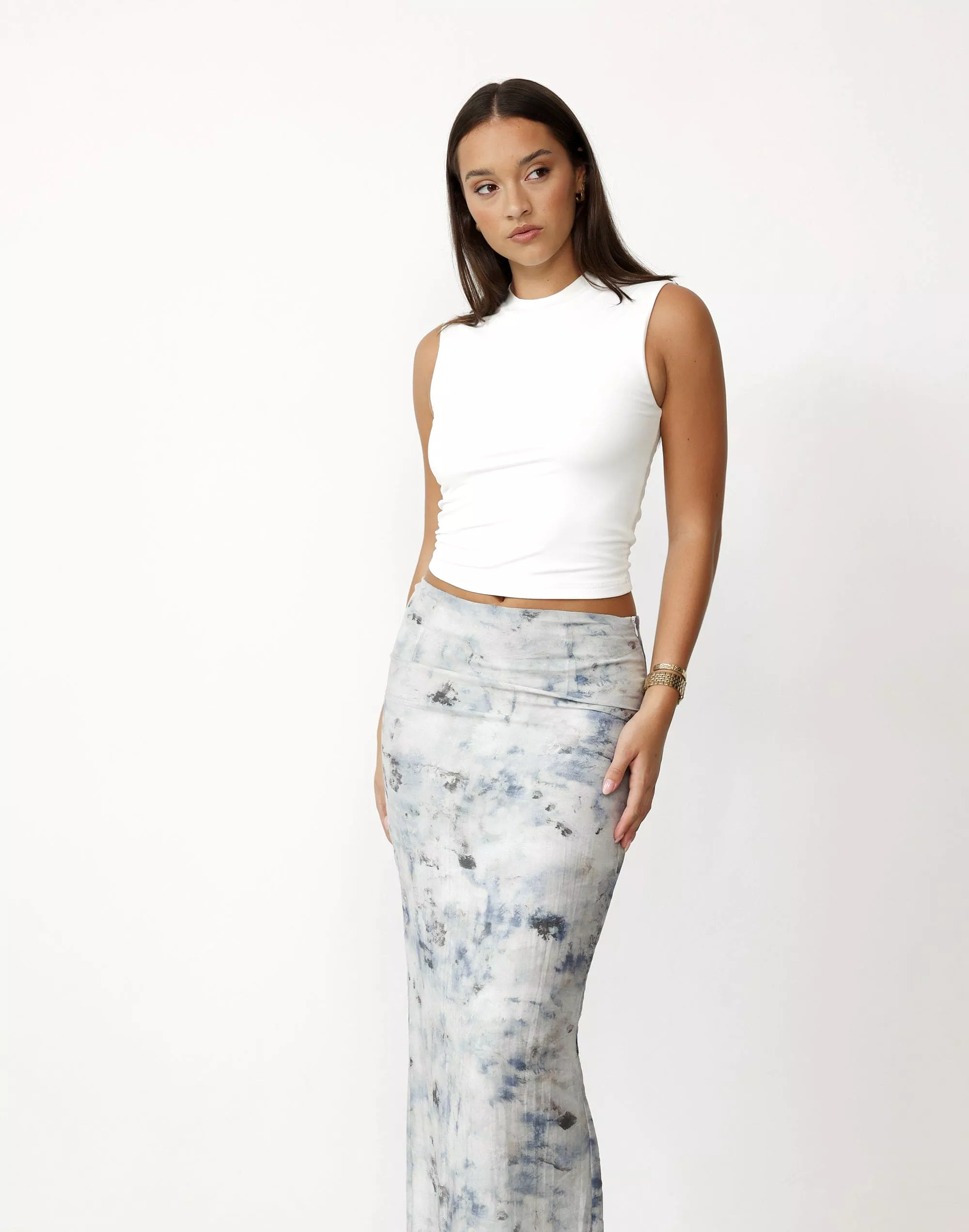 Viviana Maxi Skirt - First Snow | Shop Now!