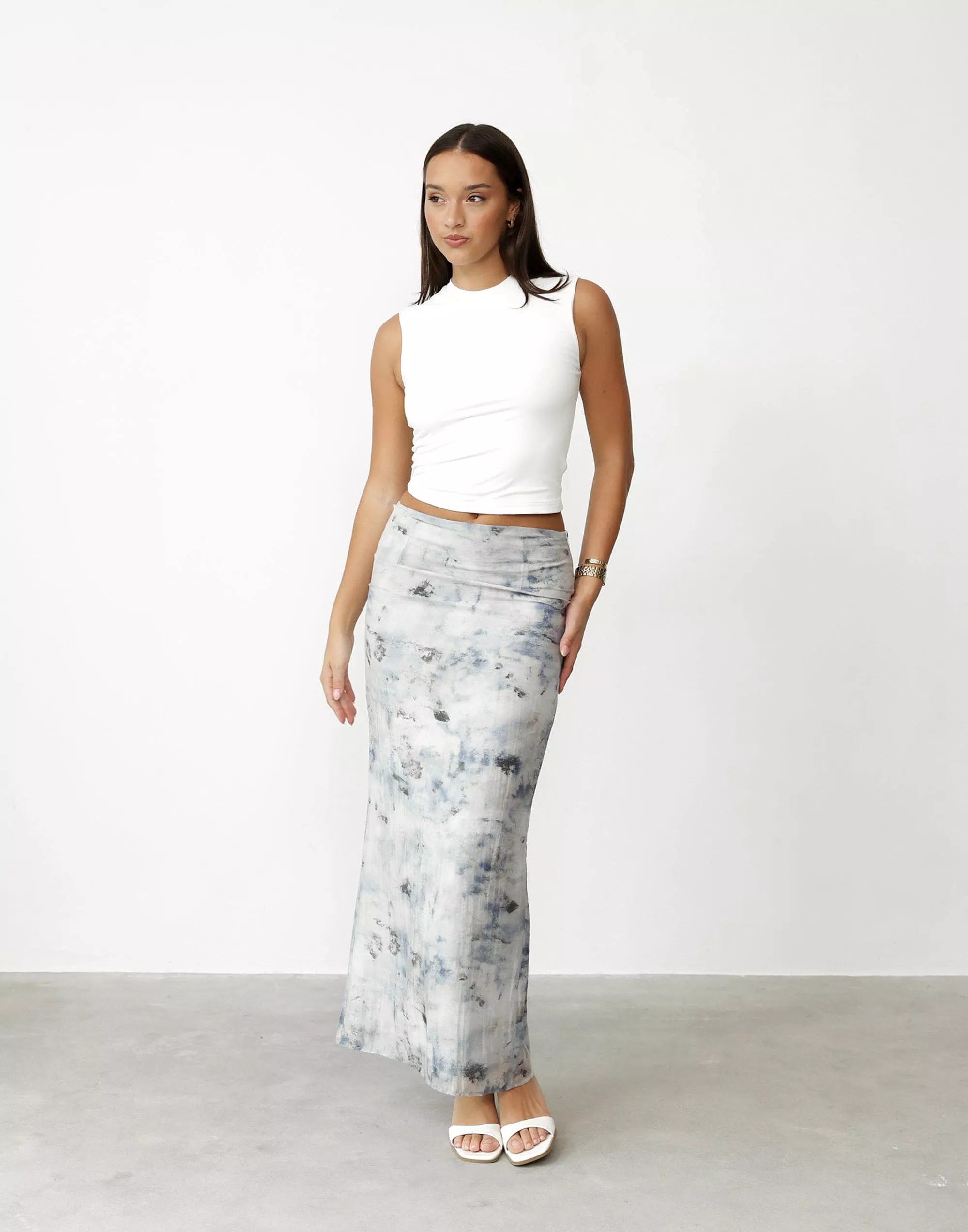 Viviana Maxi Skirt - First Snow | Shop Now!