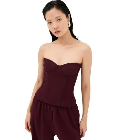 WARDROBE NYC WARDROBE NYC Stretch Bustier Oxblood XS