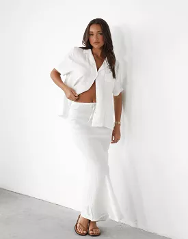 White Maxi Skirt - Minni