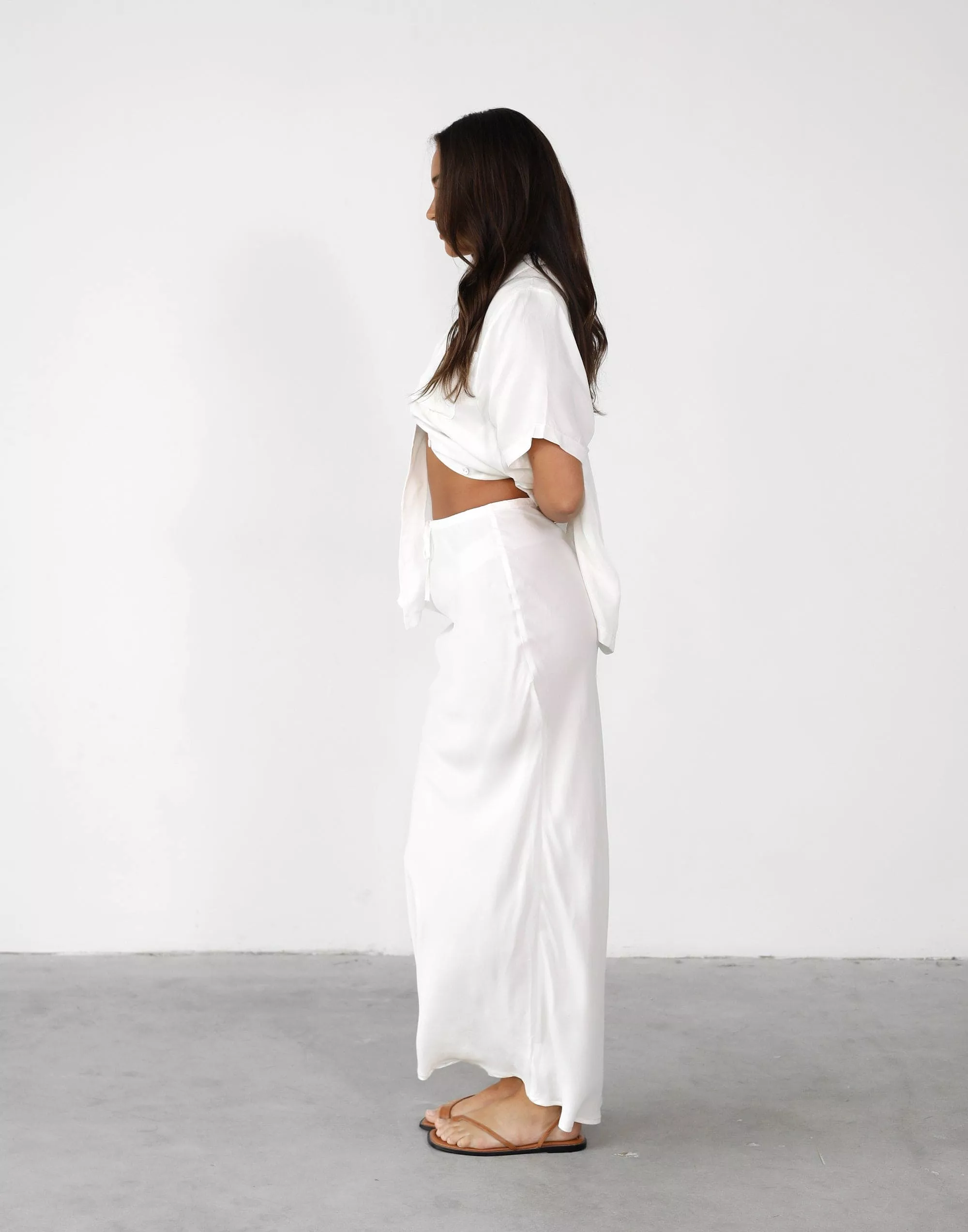 White Maxi Skirt - Minni