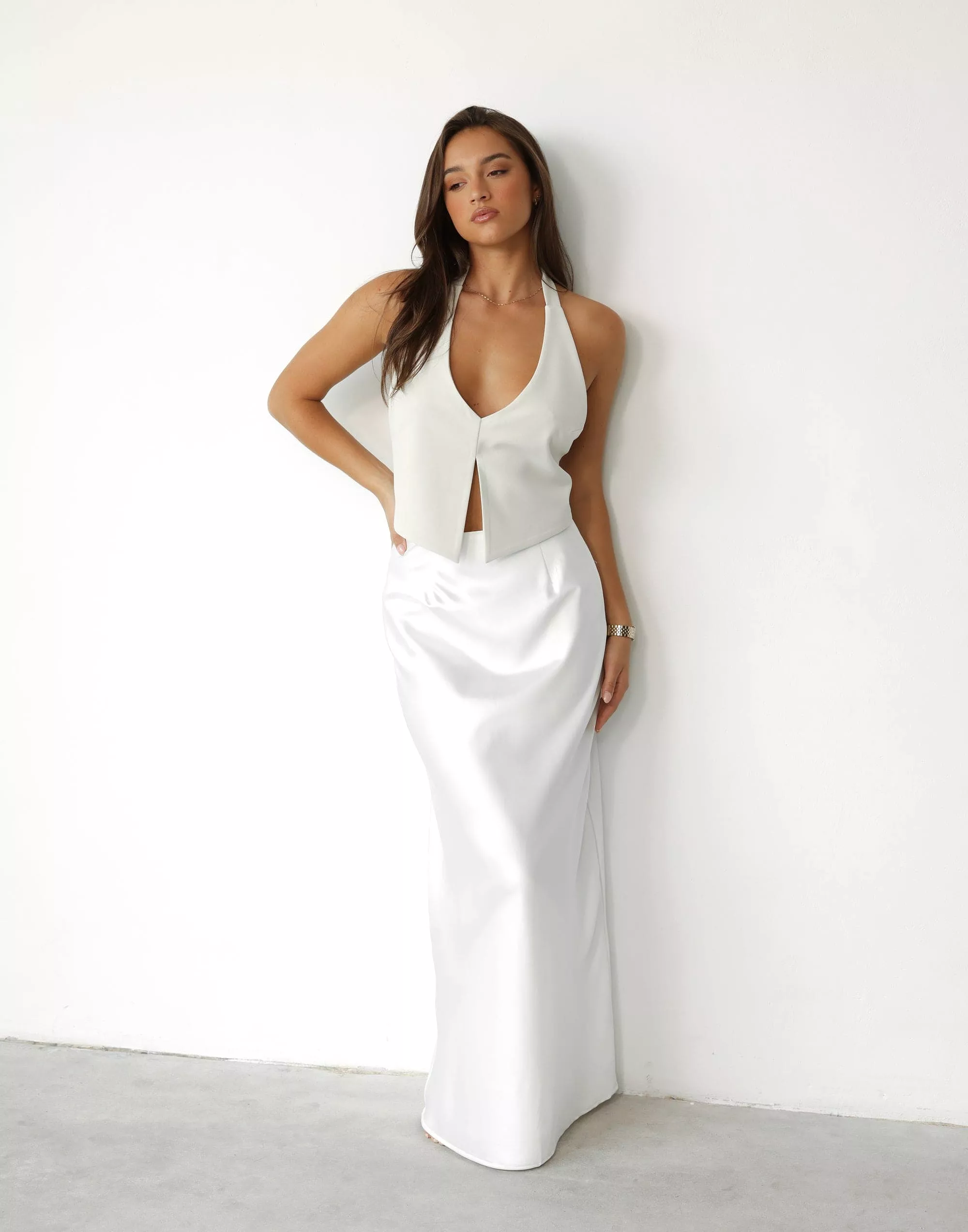 White Sincerity Maxi Skirt