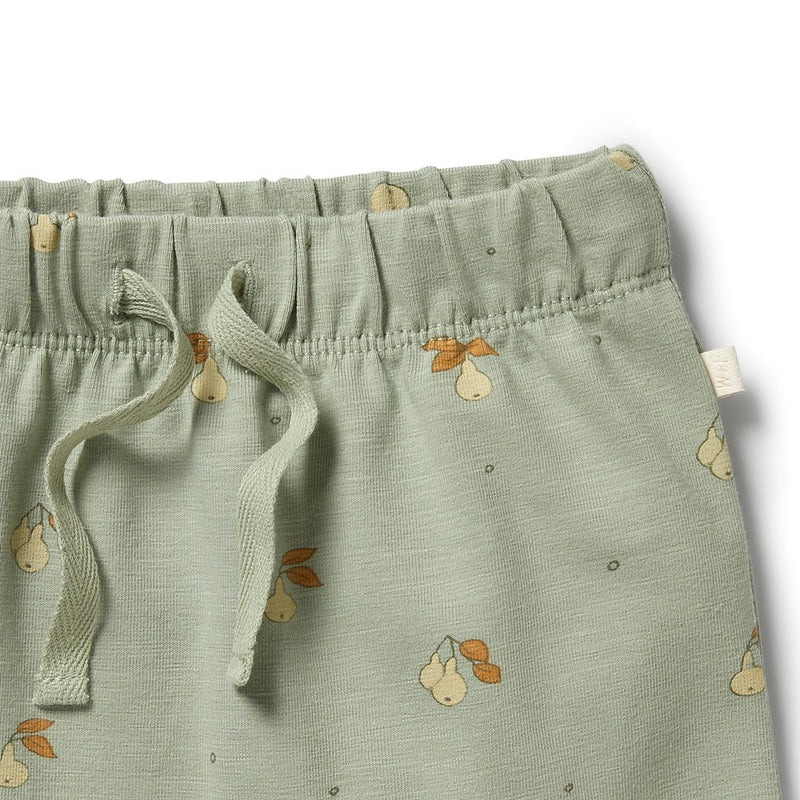 Wilson & Frenchy Organic Tie Front Short - Perfect Pears, Organic Shorts, Tie Front Shorts, Perfect Pears Shorts