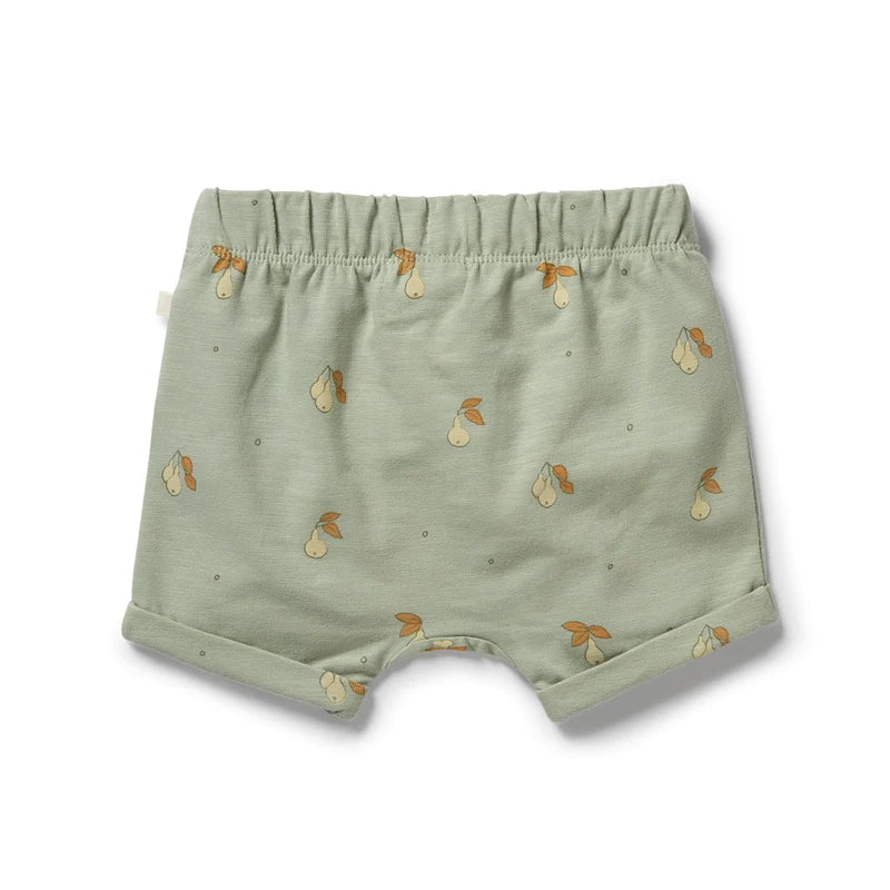 Wilson & Frenchy Organic Tie Front Short - Perfect Pears, Organic Shorts, Tie Front Shorts, Perfect Pears Shorts