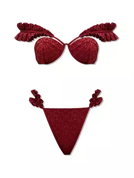 Wine Mulan Swimwear