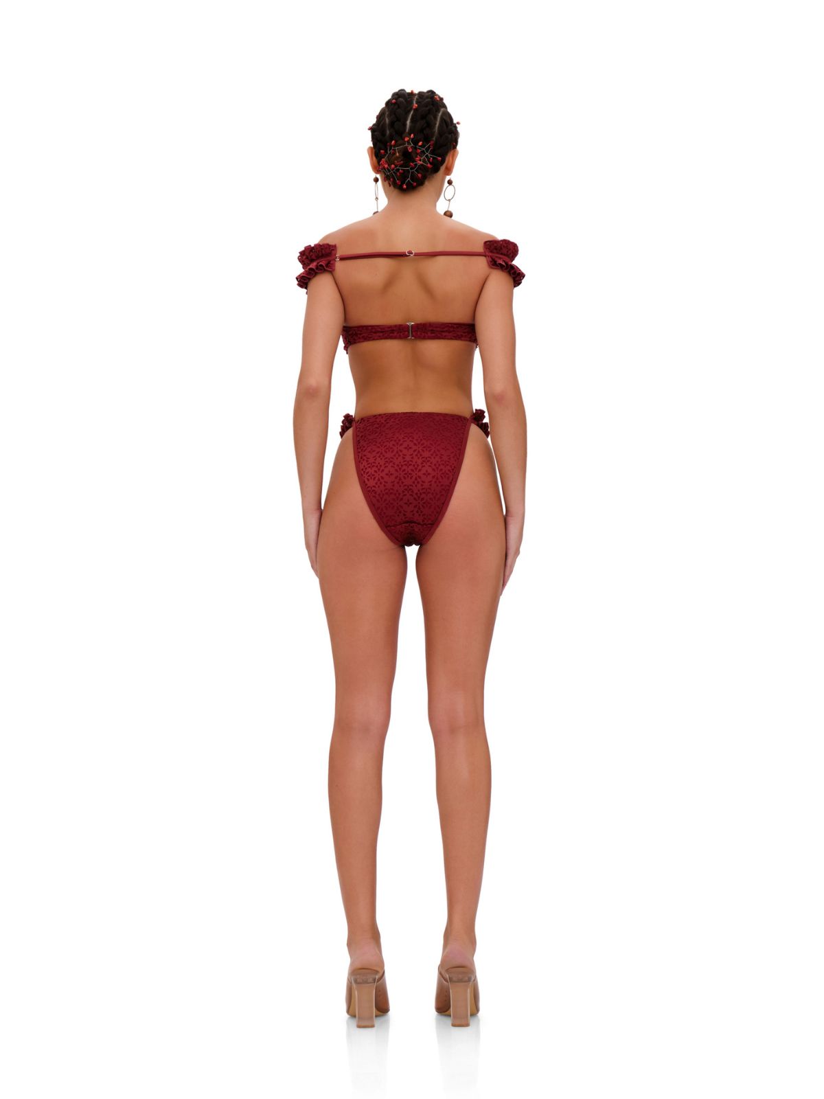 Wine Mulan Swimwear