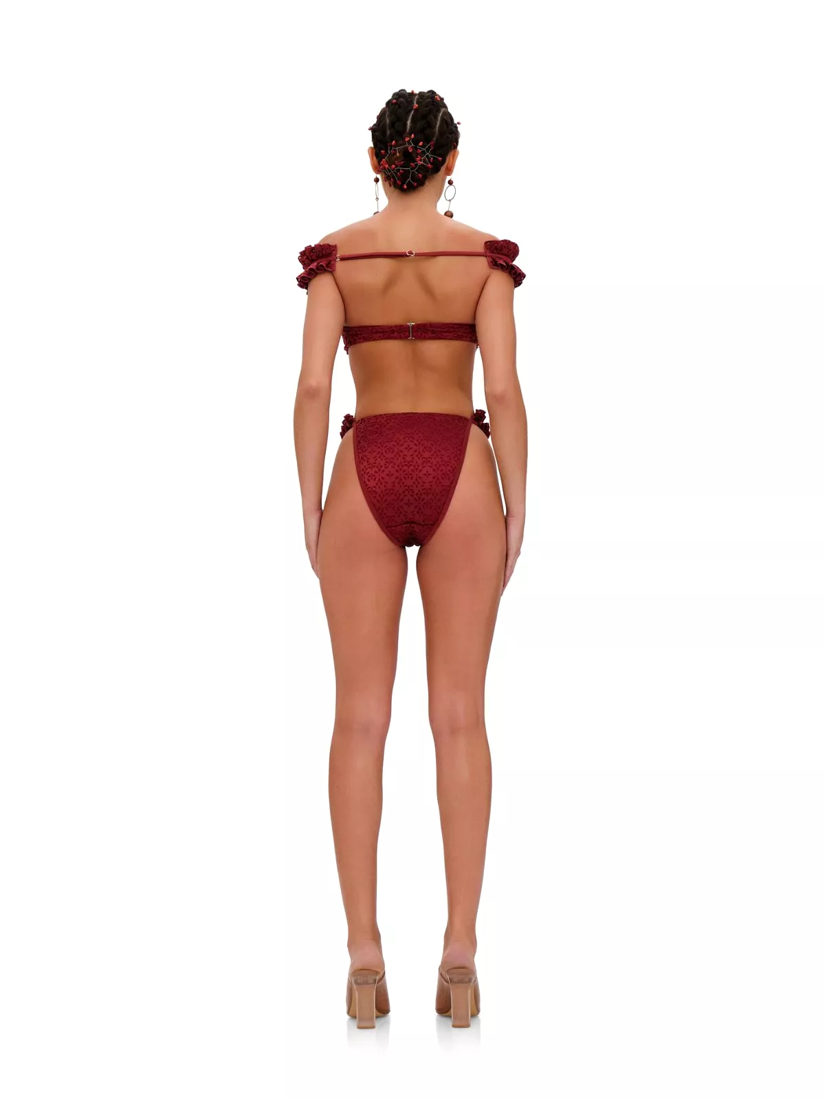 Wine Mulan Swimwear