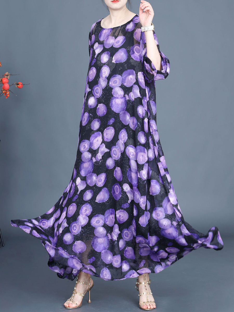 Women Summer Jacquard Maxi Dress KL1004